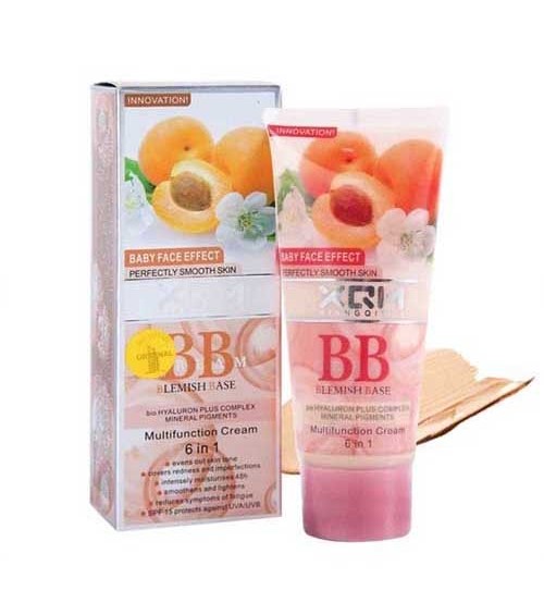 New XQM BB Cream Blemish Base 6in1 Multifunction Cream Peach